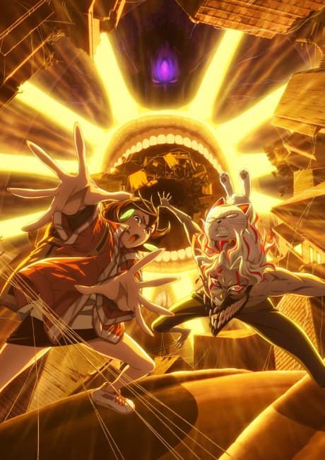 DAN DA DAN Season 2 TV anime key visual of Momo and Okarun